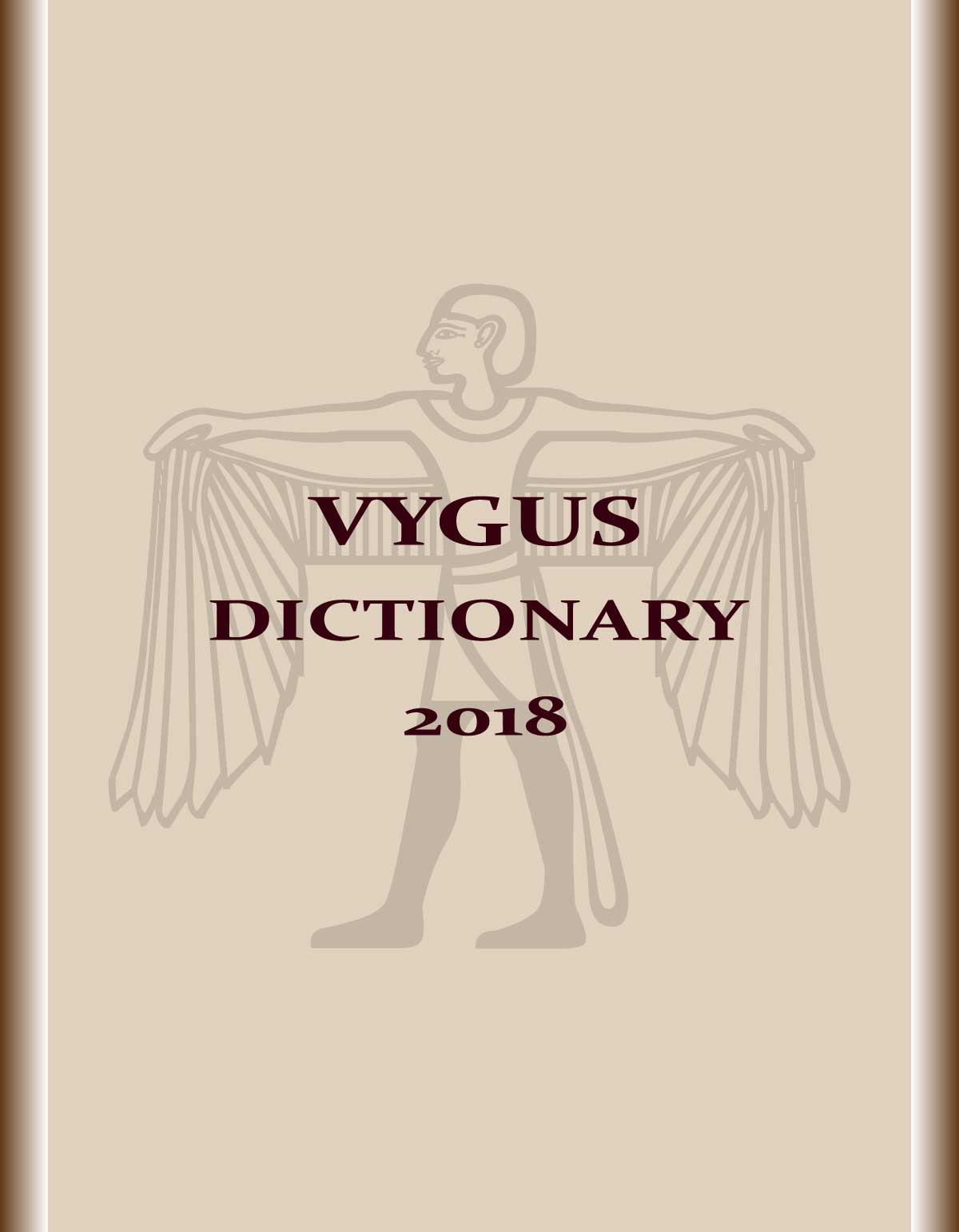 VYGUS-Dictionary-2018-book-cover