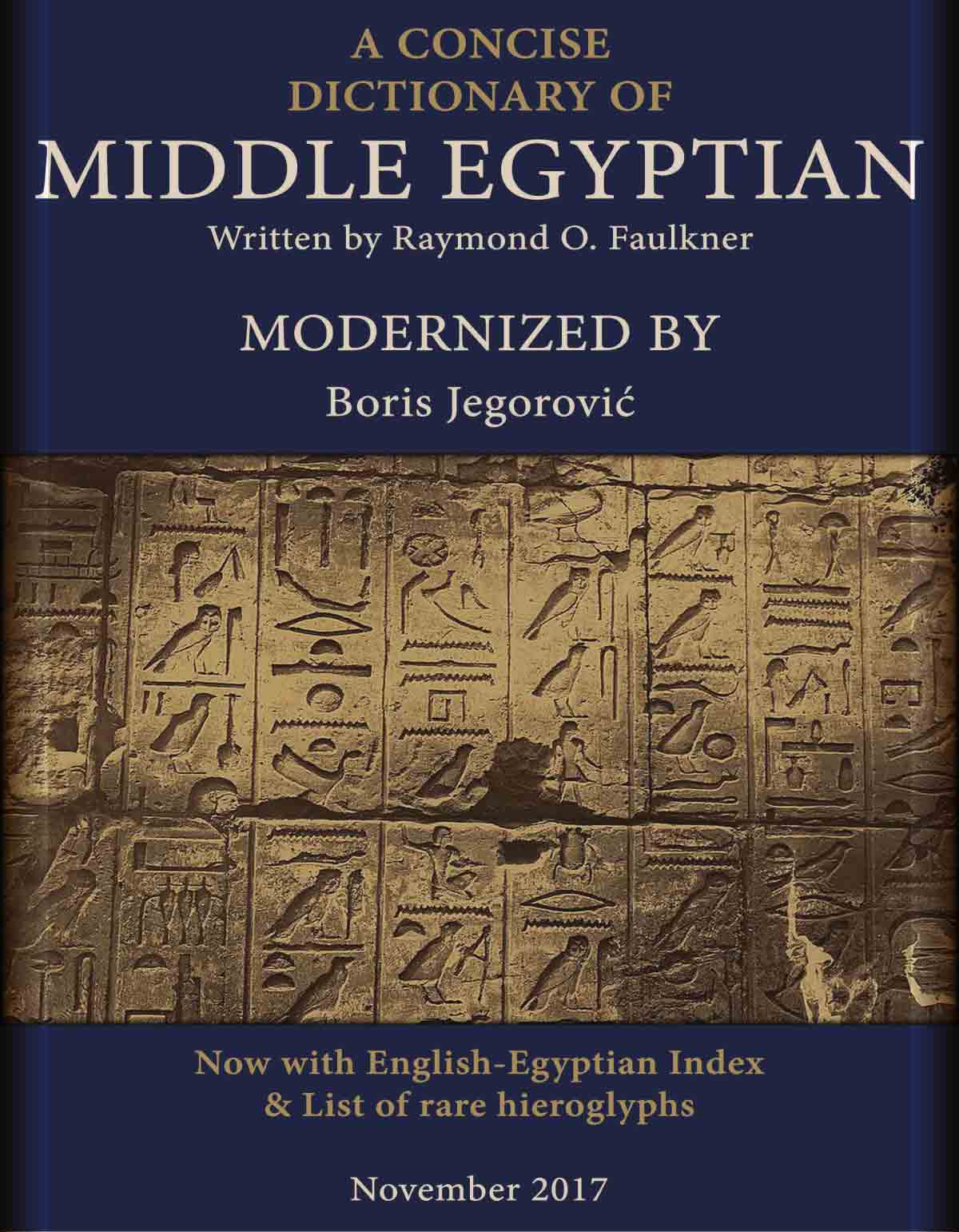 A Concise Dictionary of Middle Egyptian (Modernized)-cover